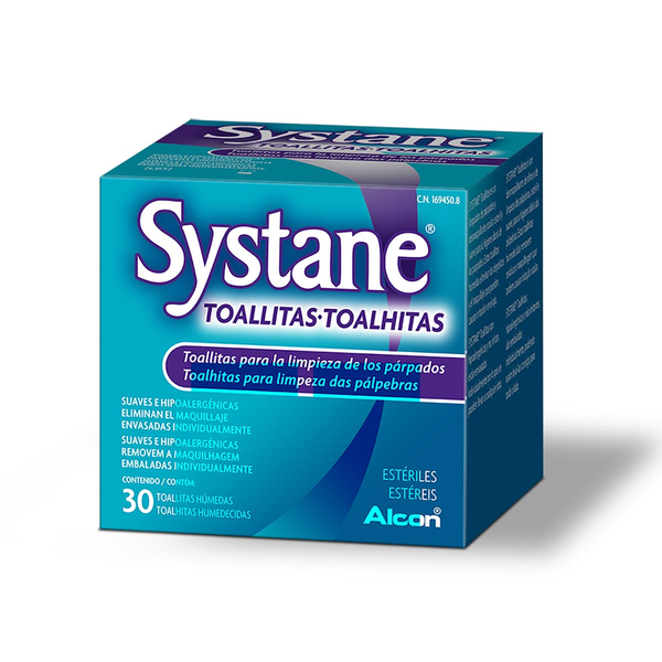 Toalhitas para Olhos SystaneAlcon - 30 unidades