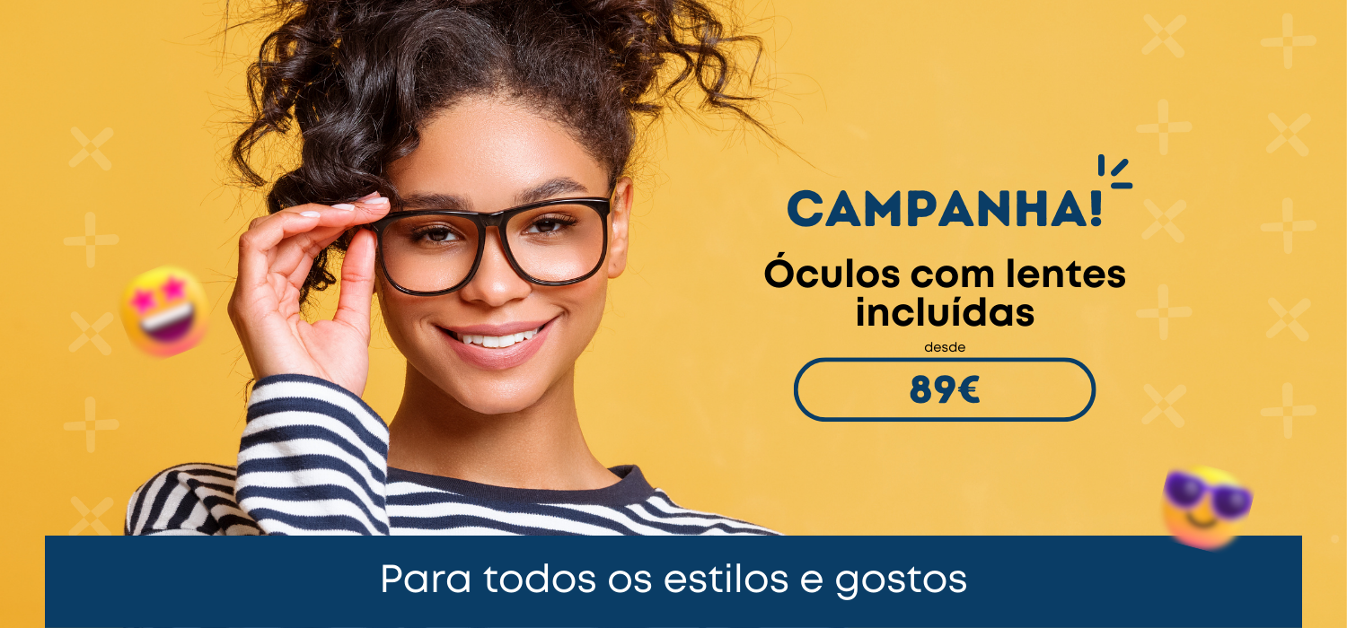 Os seus óculos novos desde 89€