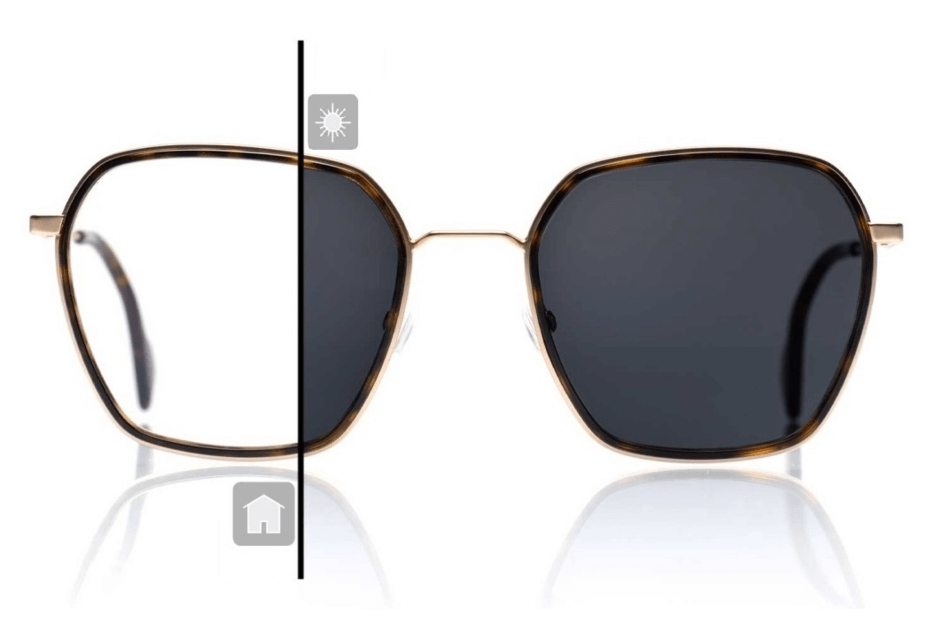 Lentes que se oscurecen con el sol