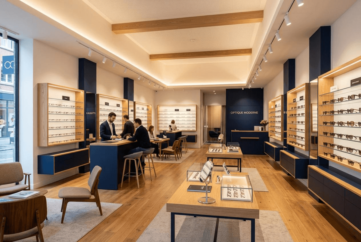 Interior da loja Opticae New